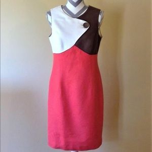 Donna Morgan Linen Dress Sz 4 NWT